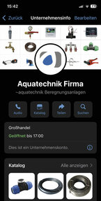 aquatechnik WhatsApp-Startseite:
Ohne Umwege bestellen.
Whats-App1