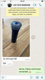 Mini-Shop: Gängige Artikel direkt im
WhatsApp-„Katalog“ bestellen Whats-App3